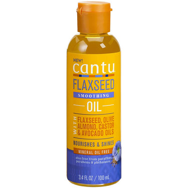CANTU Flaxseed Olive Almond Castor Avocado Smoothing Oil (3.5oz), Sareya Beauty Supply Store in Calgary Alberta Canada